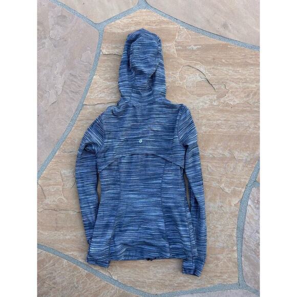 Lululemon Hooded Define Jacket Heathered Black / White Size 8 MF - Picture 2 of 6